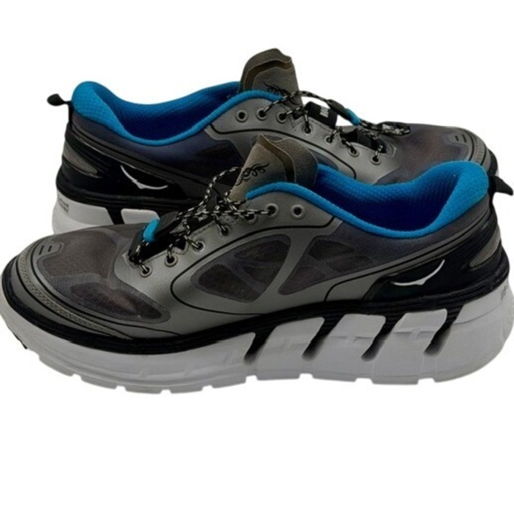 Hoka One One M Conquest Men's‎ Running Shoes Gray Blue Size 9.5